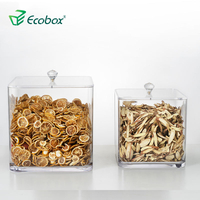 ECOBOX VS300-300 Conteurs d'aliments à air carrés Les herbes peuvent noix Boîte de rangement de bonbons Jar