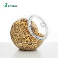 ECOBOX FB200-6 3.2L Round Candy Candy Jar Tank Herbs Canet Nuts Boîte de rangement